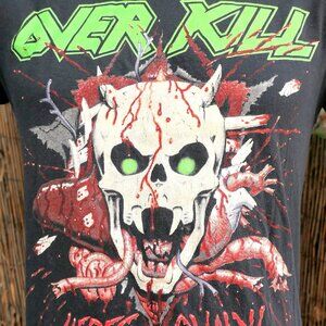 80's Vintage 1988 OVERKILL We Came To Shred T Shirt Medium Screen Stars Tag